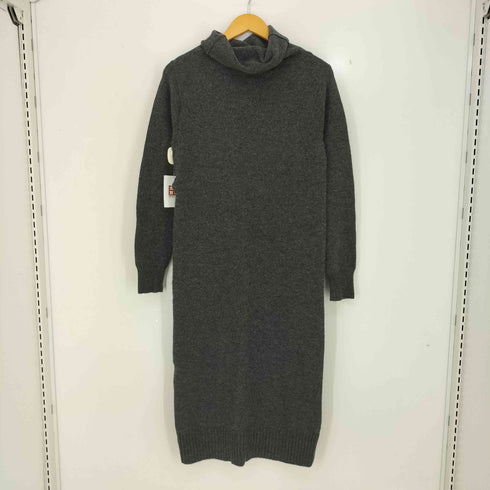 ヨウジヤマモトプリュスノアール YOHJI YAMAMOTO+NOIR 14aw タートルネックウールニットワンピース レディース JPN:2